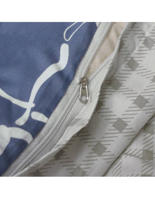 Двухспальный комплект постельного белья в клеточку, Сатин люкс