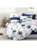 Двухспальный комплект постельного белья с цветами, Сатин люкс