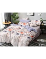 Постіль двоспальна з квітковим принтом