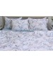 Двоспальний комплект постільної білизни з квітковим принтом, Сатин люкс