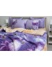 Двоспальний комплект постільної білизни з великими квітами, Сатин люкс