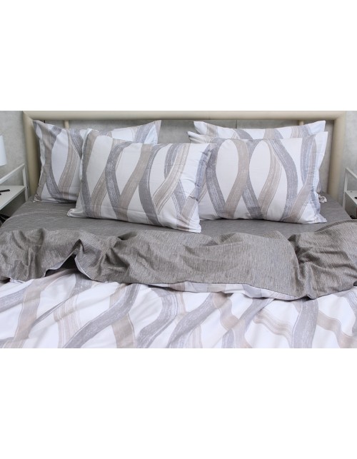 Двоспальний комплект постільної білизни з візерунком, Сатин люкс