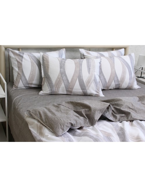 Двоспальний комплект постільної білизни з візерунком, Сатин люкс