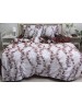 Двоспальний комплект постільної білизни з квітковим візерунком, Сатин люкс
