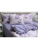 Двоспальний комплект постільної білизни з квітковим принтом, Сатин люкс