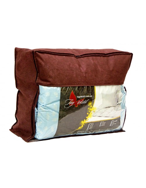 Ковдра євро блакитного кольору з наповнювачем штучний лебединий пух