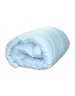 Ковдра двоспальна блакитного кольору з наповнювачем штучний лебединий пух