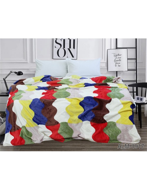 Плед в разноцветную клетку (160х220 см.)