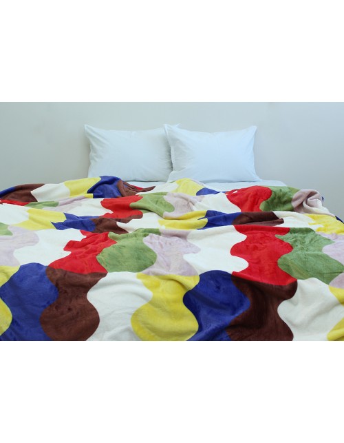 Плед в разноцветную клетку (160х220 см.)