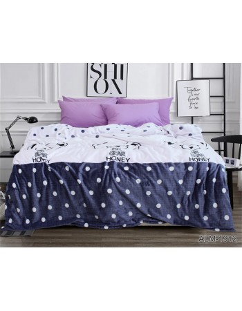 Плед в горошек с мишками 200х220