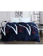 Плед темно синего цвета 160х220