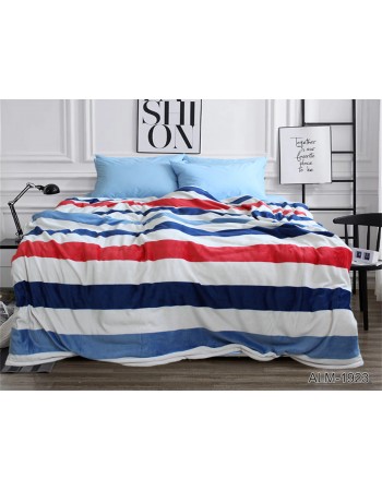 Плед в разноцветную полоску 200х220