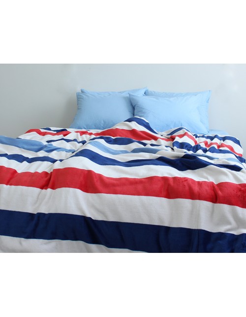 Плед в разноцветную полоску (160х220 см.)