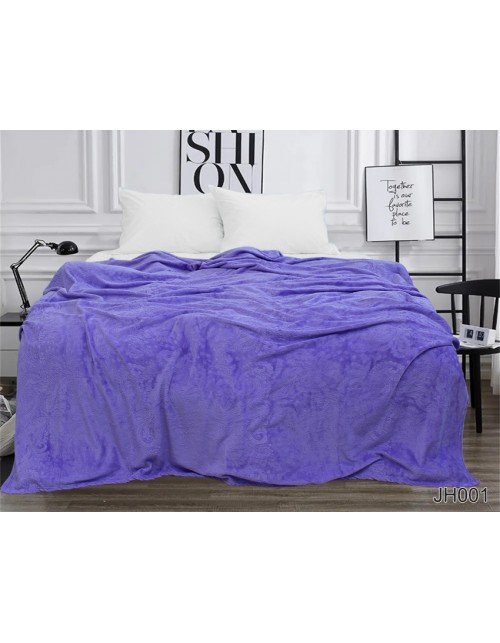 Плед фиолетового цвета с узором (160х220 см.)