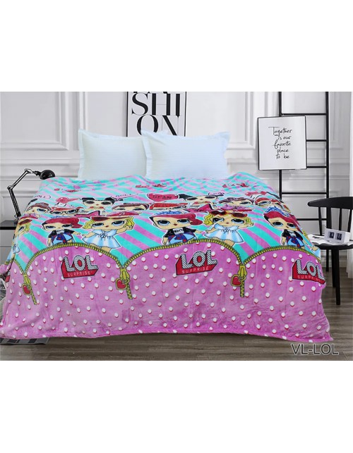 Детский плед с принтом LOL (200х220 см.)