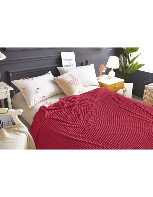 Плед червоного кольору (160х220 см.)