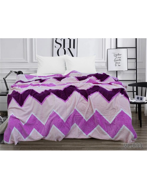 Плед рожевого кольору в смужку (200х220 см.)