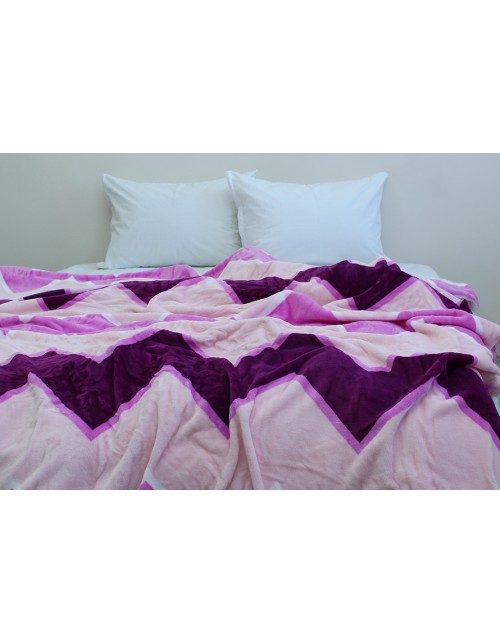 Плед белого цвета в полоску (160х220 см.)