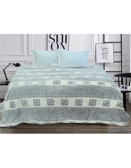 Плед коричневого цвета в полоску (160х220 см.)