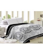 Плед серого цвета с узором 160х220