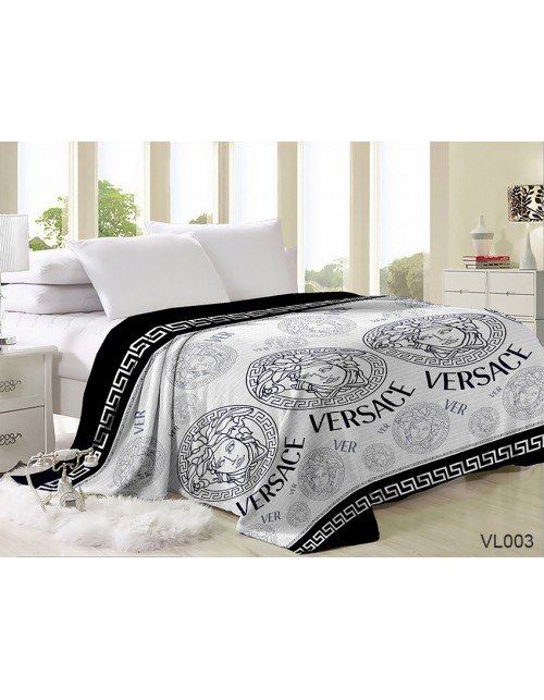 Плед сірого кольору з візерунком (160х220 см.)