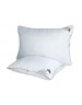 Белая подушка микрофибра с наполнителем экопух 70х70 см