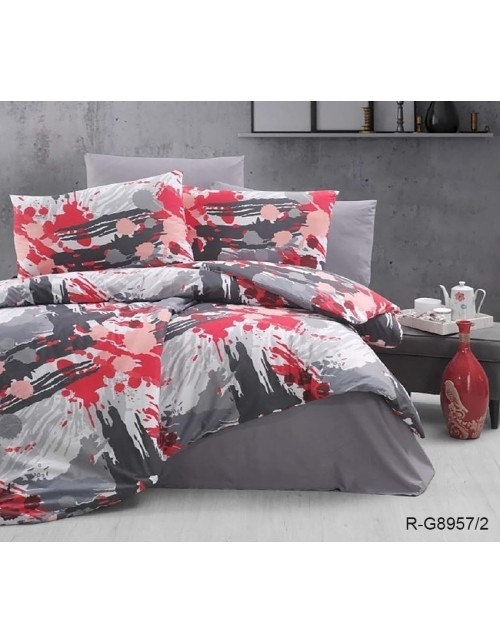 Полуторний комплект постільної білизни плями фарби, Ранфорс
