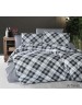 Полуторний комплект постільної білизни з ромбовим принтом, Ранфорс