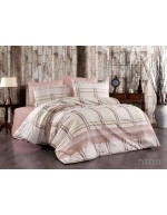 Постель полуторная с абстрактным принтом