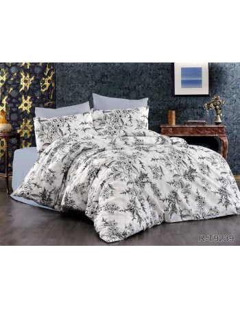 Постіль полуторна з квітковим принтом