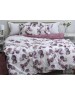 Полуторний комплект постільної білизни з квітковим принтом, Ранфорс