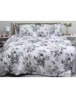 Постіль полуторна з квітковим принтом