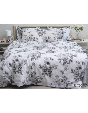 Постіль полуторна з квітковим принтом