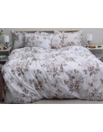 Постіль полуторна з квітковим принтом