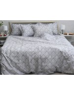 Постіль полуторна з абстрактним принтом