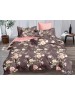 Полуторний комплект постільної білизни з квітковим принтом, Сатин люкс