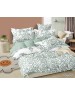 Полуторний комплект постільної білизни з квітковим принтом, Сатин люкс