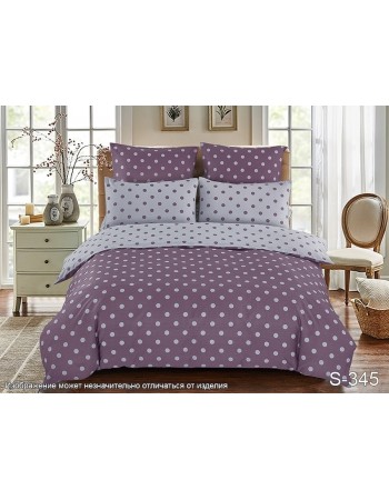 Постель полуторная в горошек