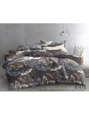 Постель полуторная коричневого цвета с бабочками