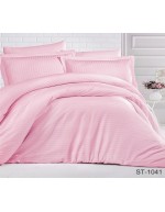 Постель полуторная однотонная розового цвета