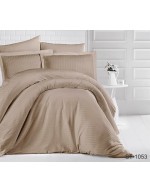 Постіль полуторна однотонна кавового кольору