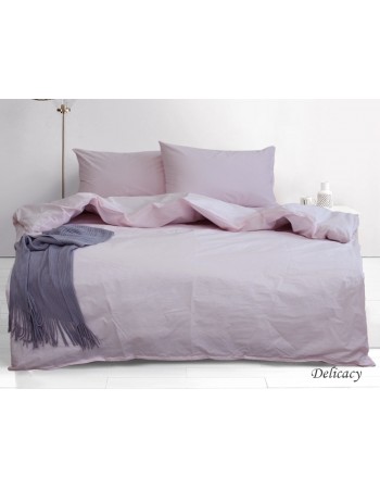 Постіль полуторна однотонна темно-рожевого кольору