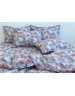 Полуторний комплект постільної білизни з різними сніжинками, Ранфорс