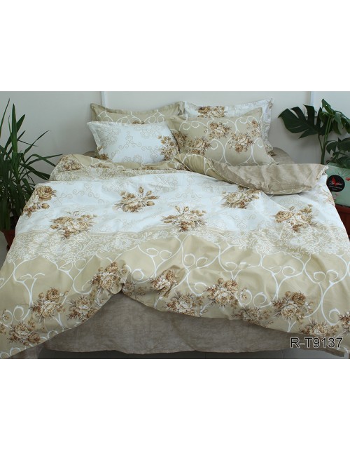 Полуторний комплект постільної білизни з абстрактним принтом, Ранфорс