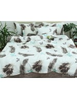 Постіль полуторна з пір'ячками та метеликами