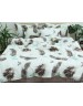 Полуторний комплект постільної білизни з пір'ячками та метеликами, Ранфорс
