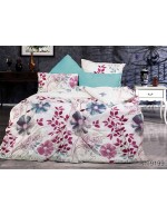 Постель полуторная с цветочным принтом