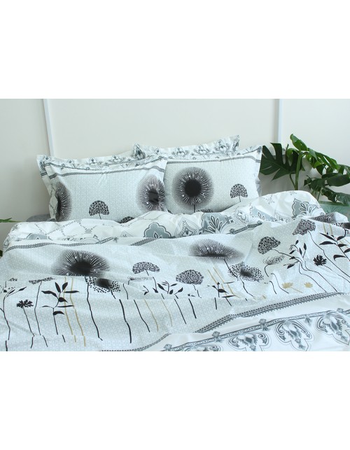 Полуторный комплект постельного белья с одуванчиками, Ранфорс