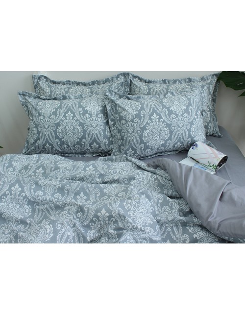 Полуторний комплект постільної білизни з абстрактним принтом, Ранфорс