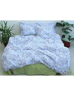 Постіль полуторна з квітковим принтом